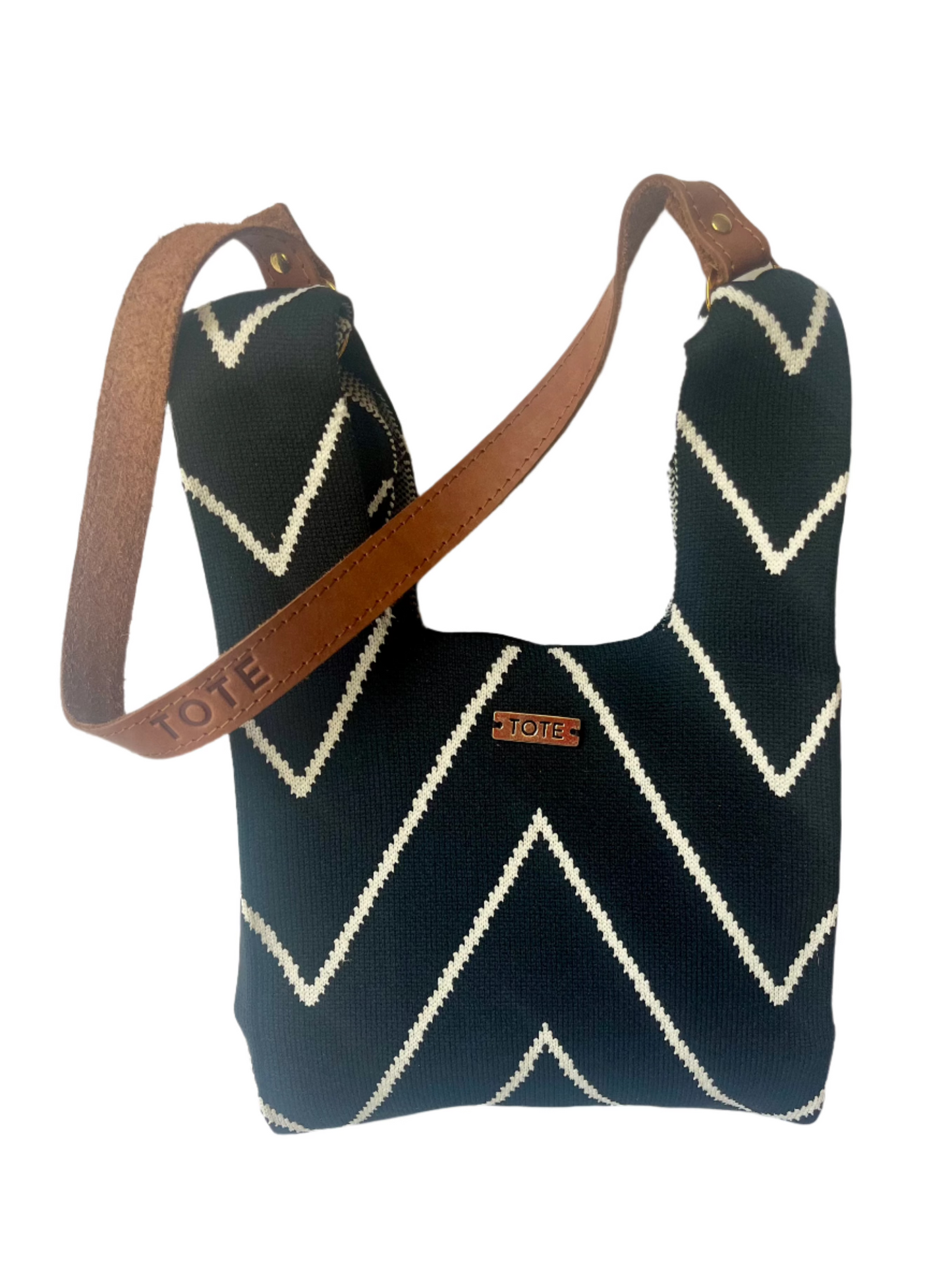 Tote Petite Shopper - Black & white W