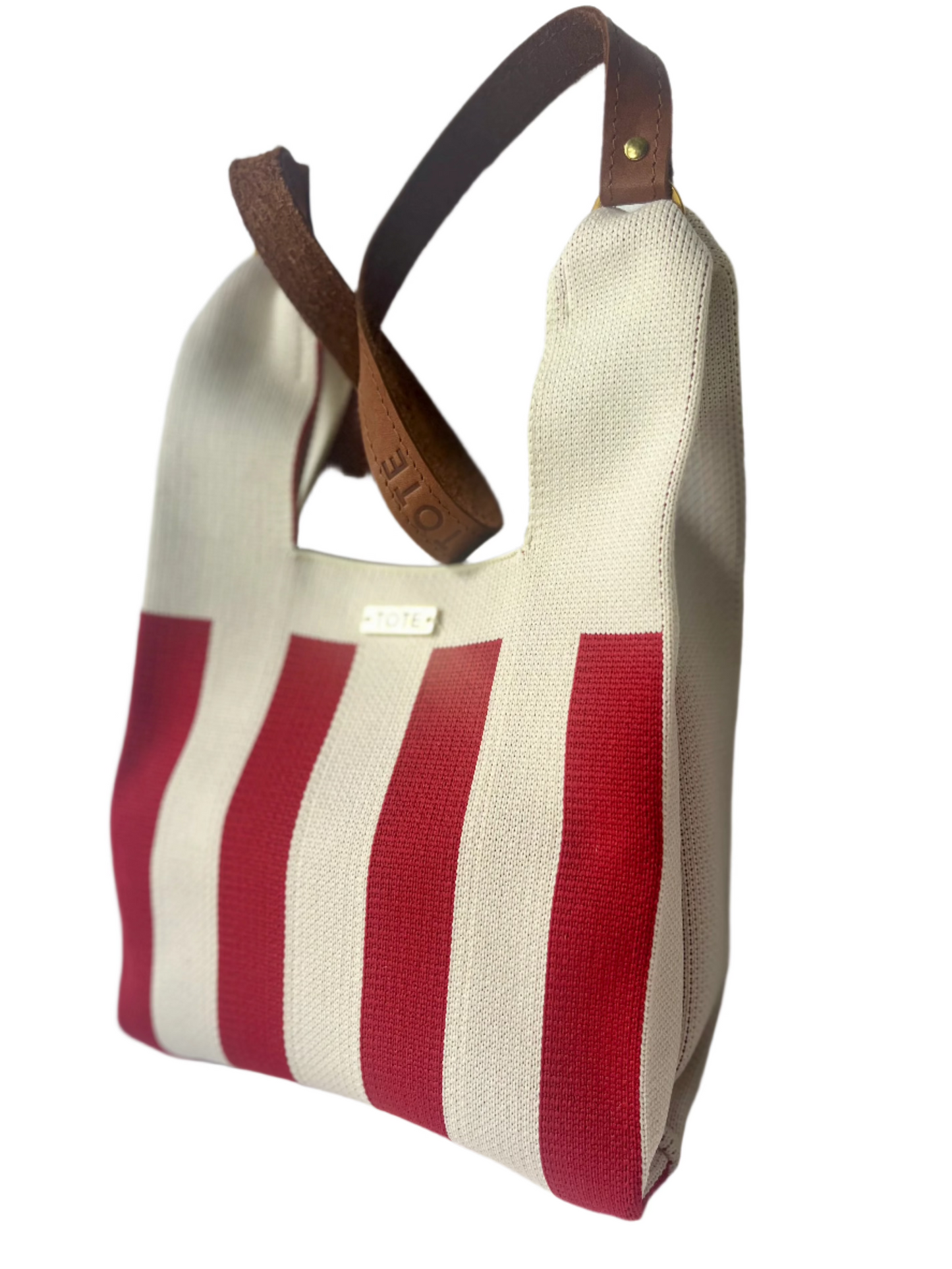 Tote Petite Shopper - Red stripe