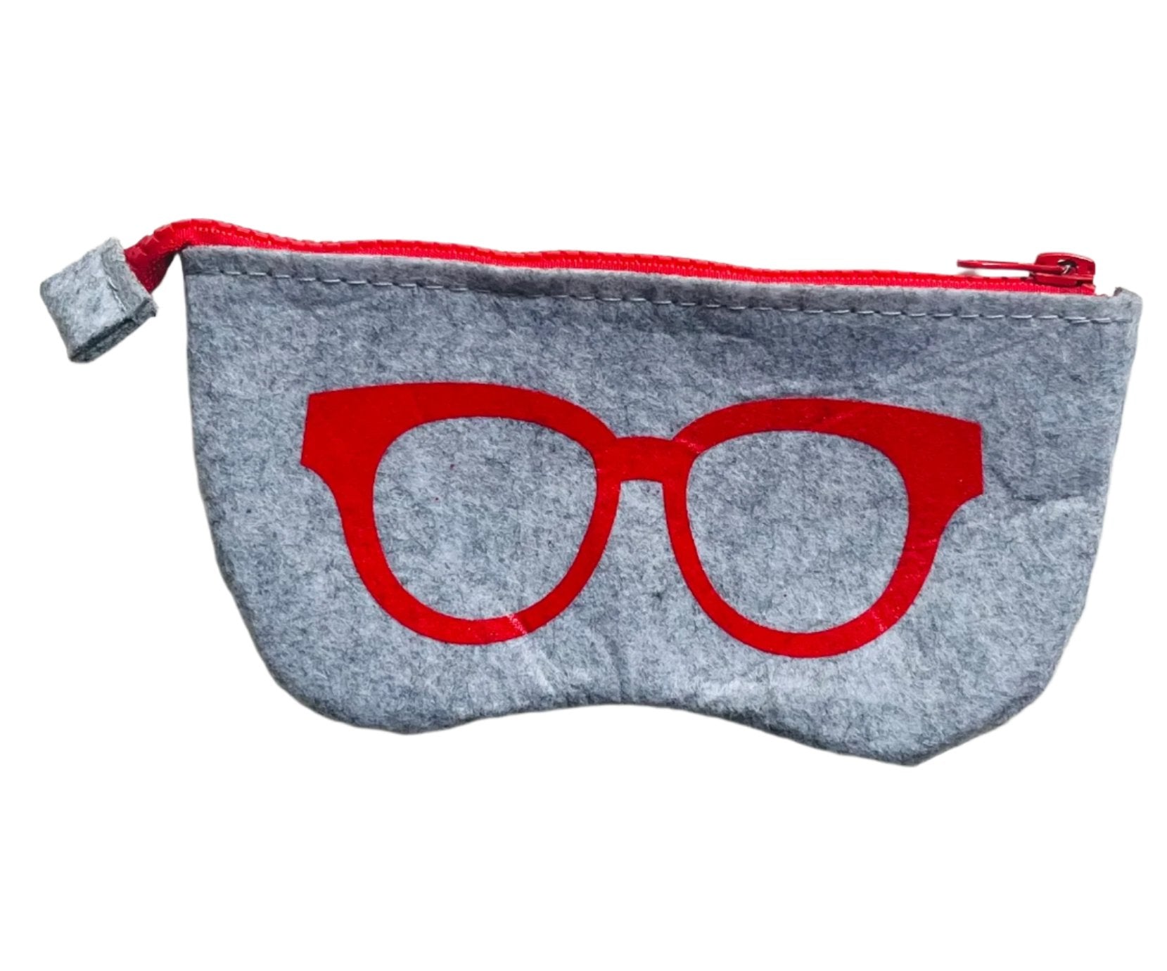 Grey eyewear case with red accent - Tote South Africa