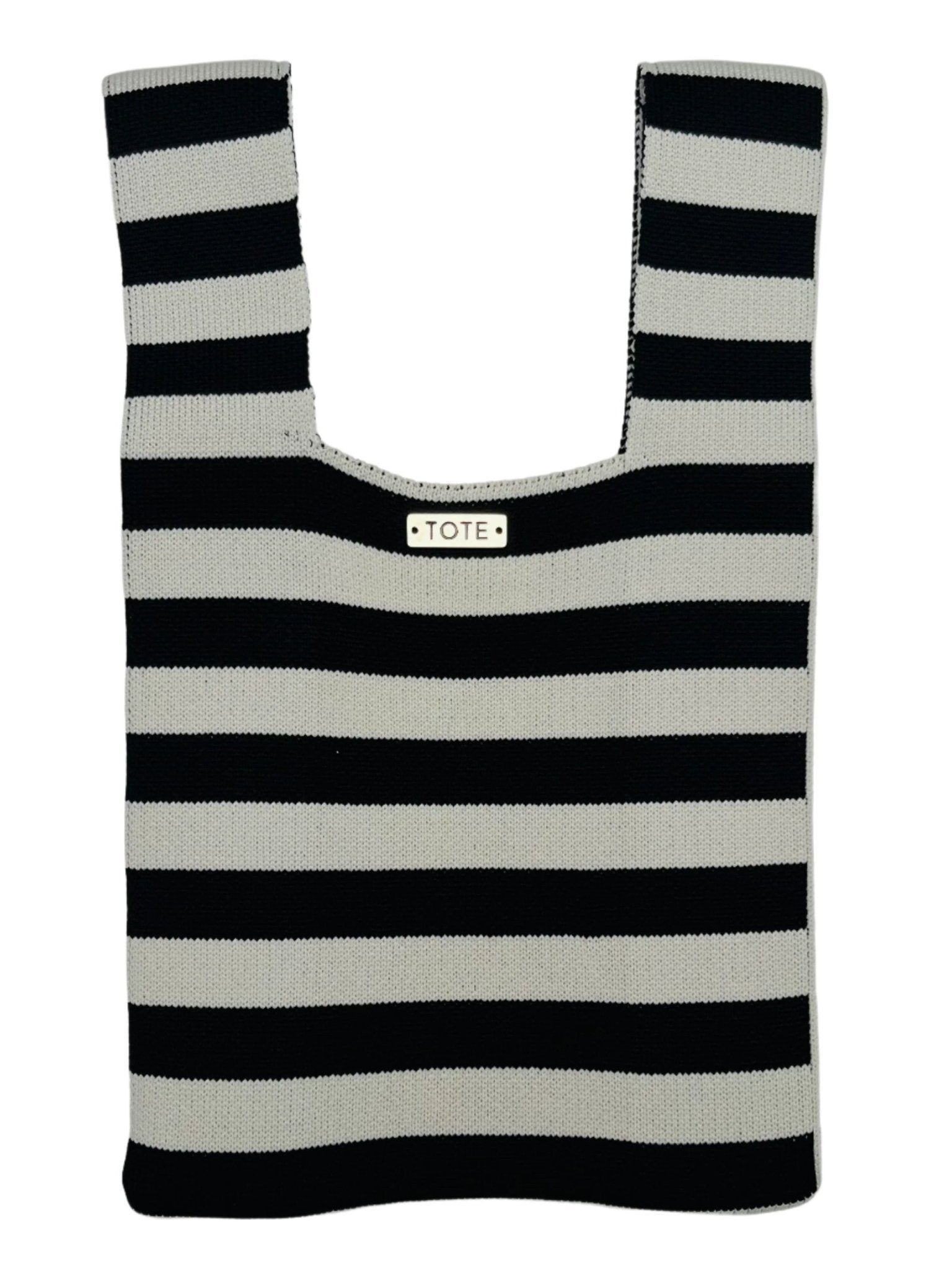 Tote Petite Shopper - Black and white horizontal stripe - Tote South Africa