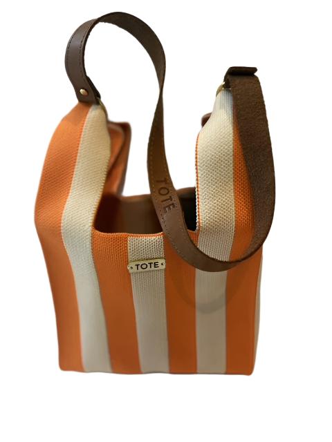 Tote Petite Shopper - Orange stripe - Tote South Africa