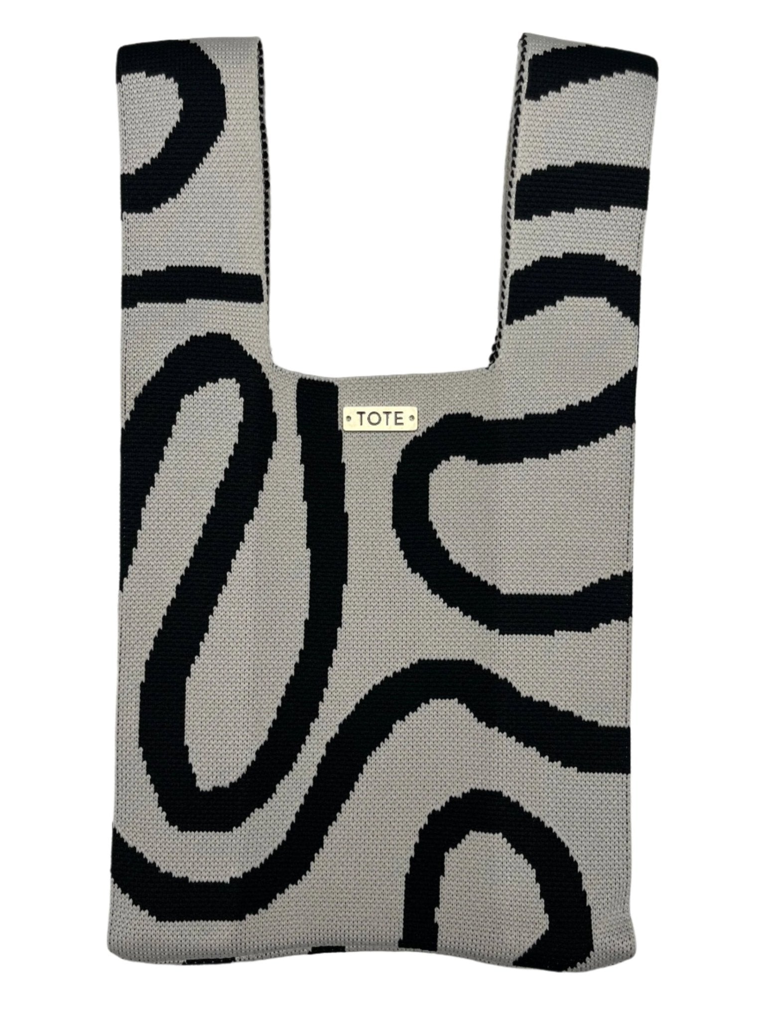 Tote Petite Shopper - White and Black S - Tote South Africa