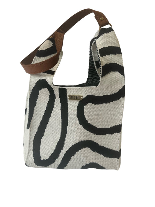 Tote Petite Shopper - White and Black S - Tote South Africa