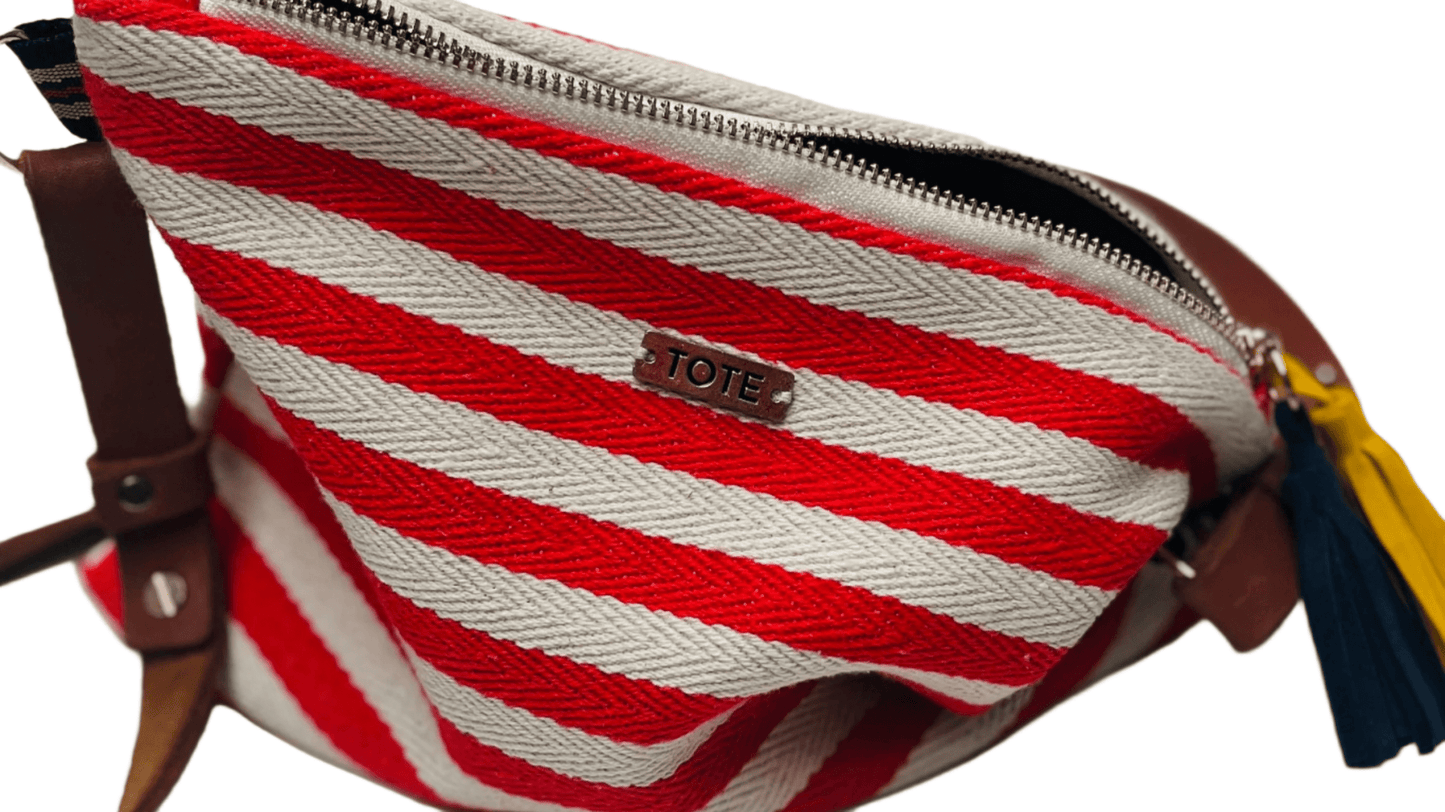 Tote Sling Bag - Red stripe - Tote South Africa