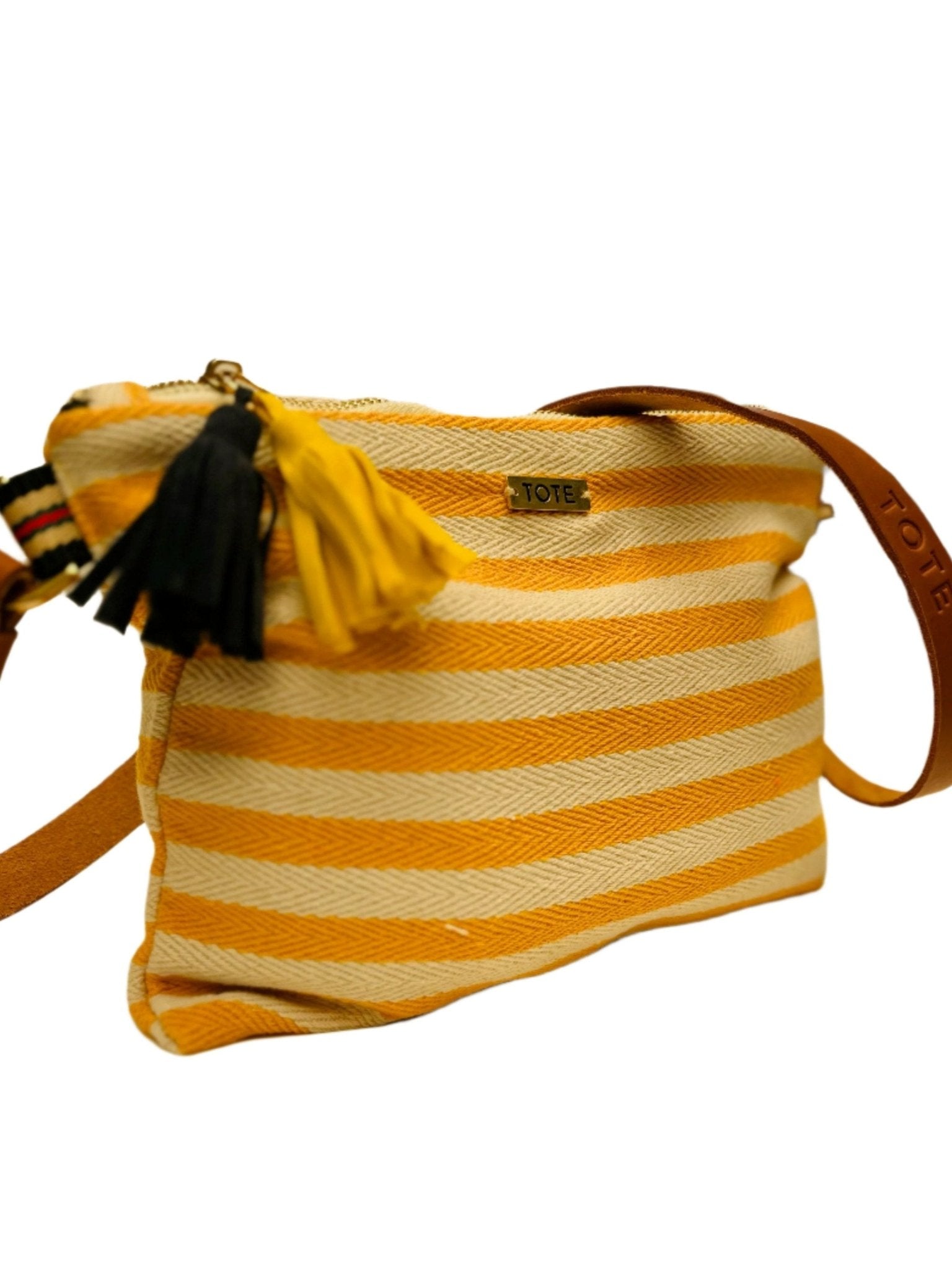 Tote Sling Bag - Yellow stripe - Tote South Africa